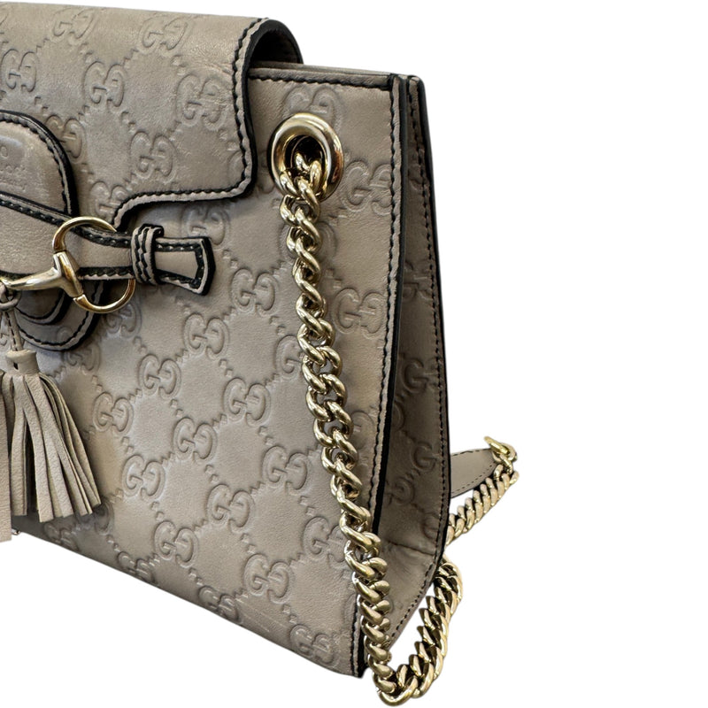 Women's Guccissima Emily Shoulder Handbag Grey