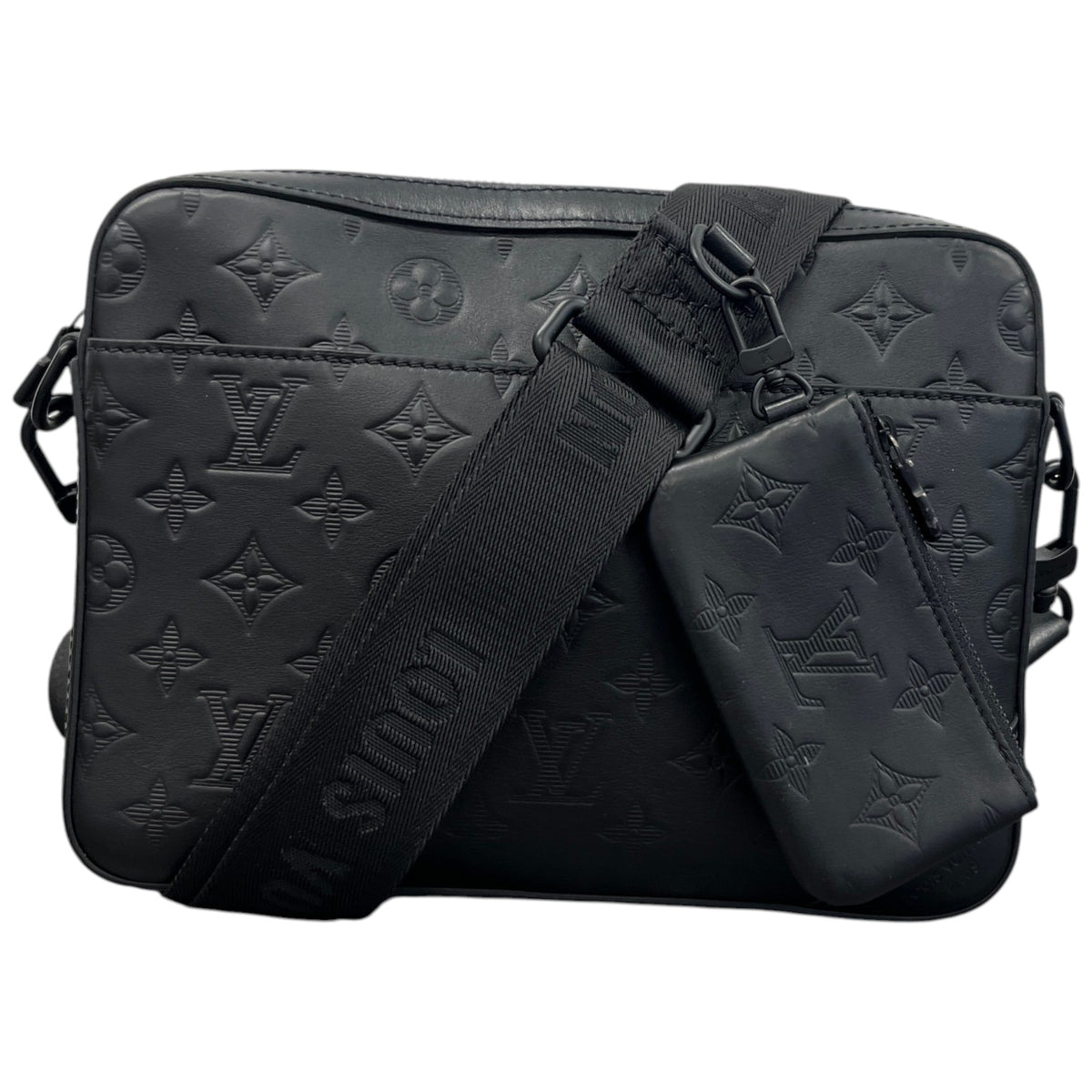 Men's Monogram Shadow Duo Messenger Bag Black - Photo 1