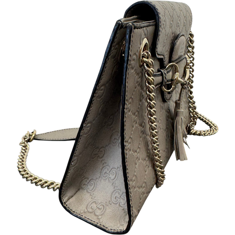 Women's Guccissima Emily Shoulder Handbag Grey