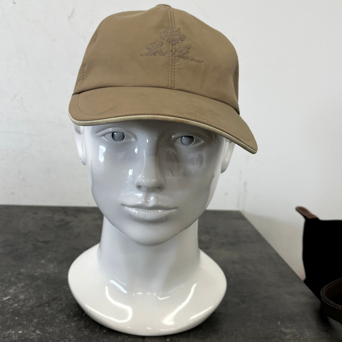 Women's Embroidered Logo Cap Beige Size S - Photo 5