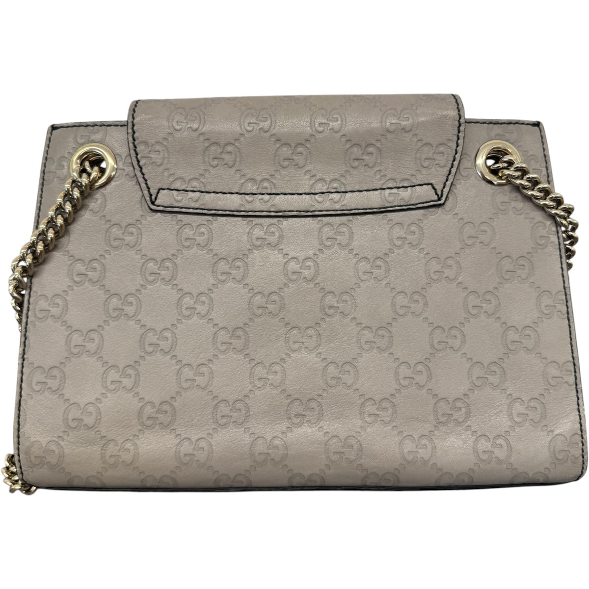 Women's Guccissima Emily Shoulder Handbag Grey - Photo 3