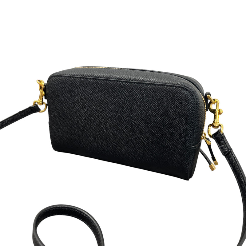 Women's Caro Double Pouch Crossbody Bag Black