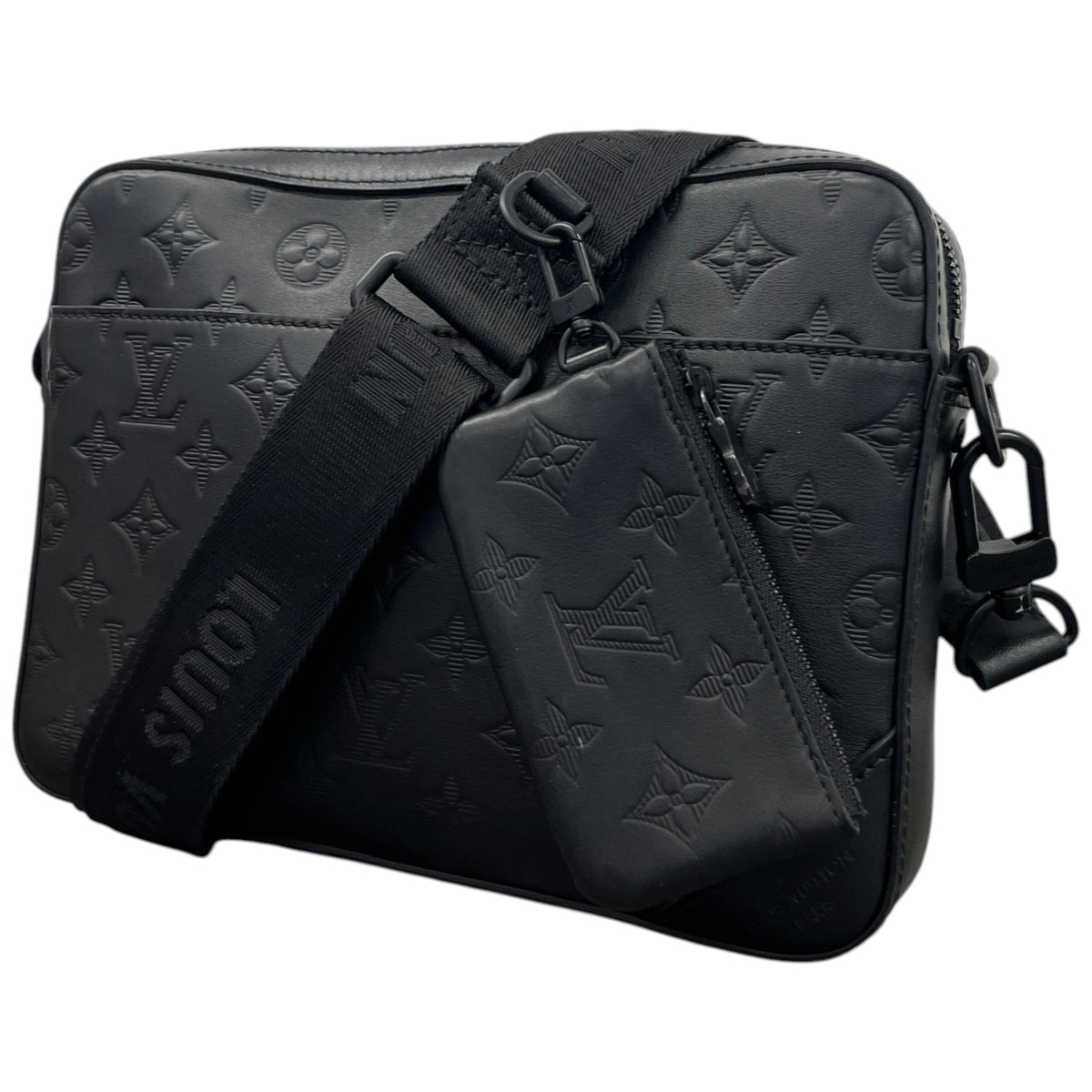 Men's Monogram Shadow Duo Messenger Bag Black - Photo 5