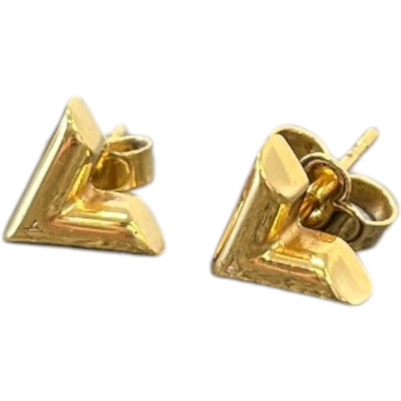 Women's Essential V Stud Earrings Gold