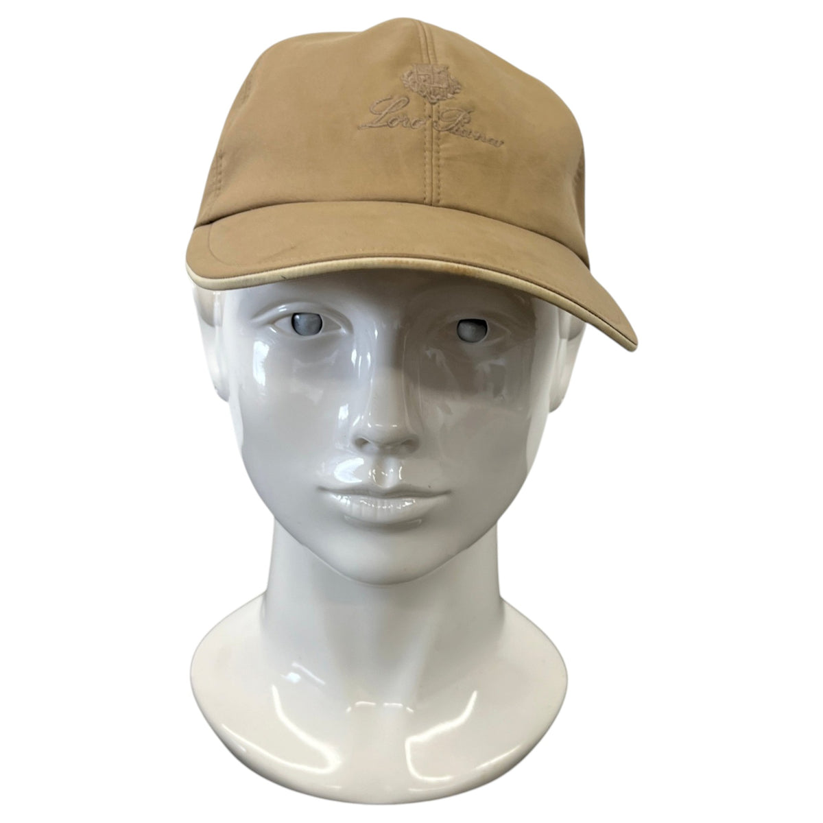 Women's Embroidered Logo Cap Beige Size S - Photo 2
