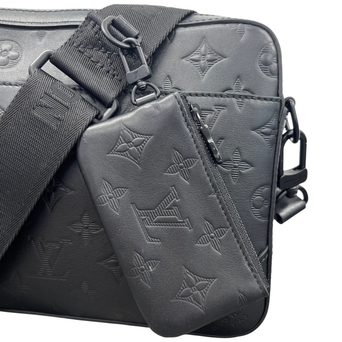 Men's Monogram Shadow Duo Messenger Bag Black - Photo 11