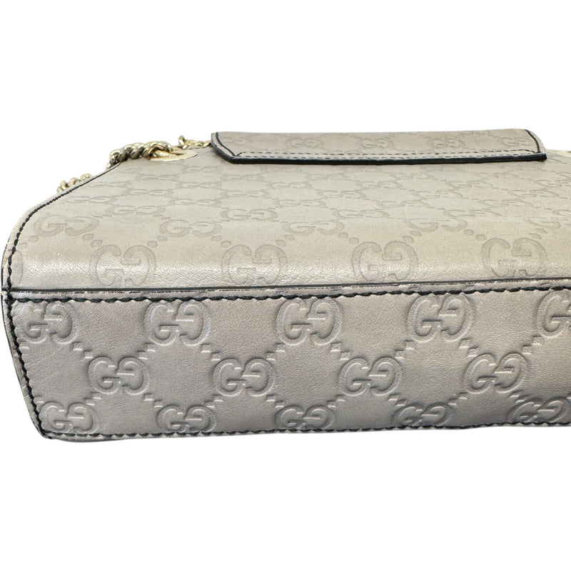 Women's Guccissima Emily Shoulder Handbag Grey