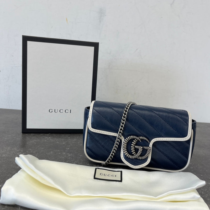 Women's Gg Marmont Mini Bag Navy