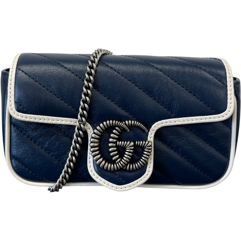Women's Gg Marmont Mini Bag Navy