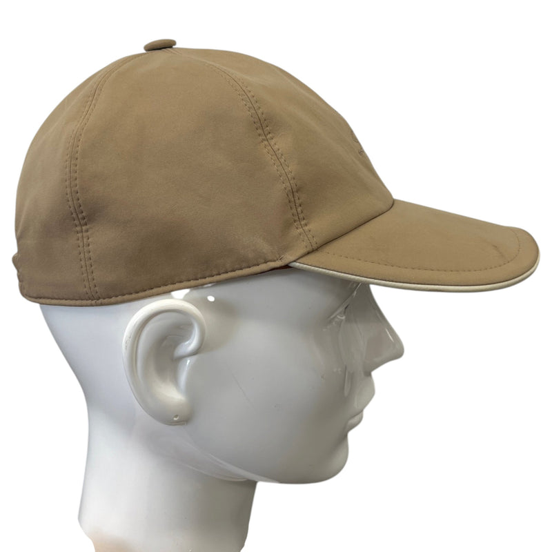 Women's Embroidered Logo Cap Beige Size S