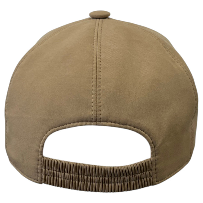 Women's Embroidered Logo Cap Beige Size S