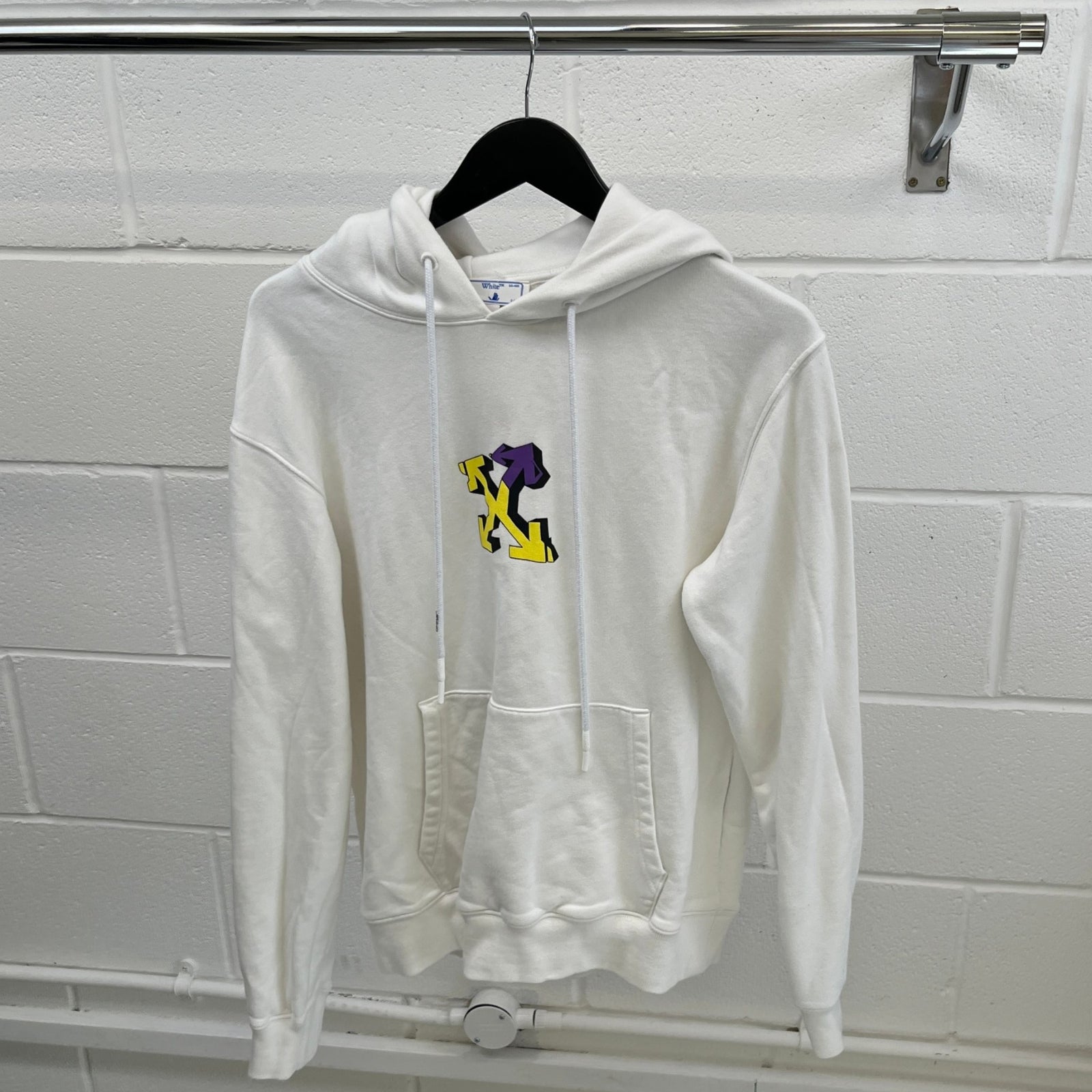 Men's Wizard Graffiti Hoodie White Size S - Photo 8