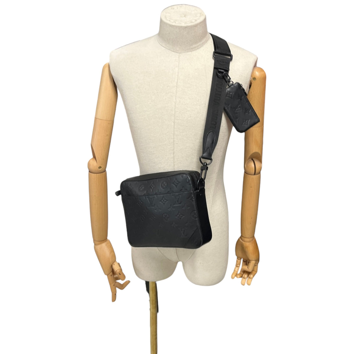 Men's Monogram Shadow Duo Messenger Bag Black - Photo 2