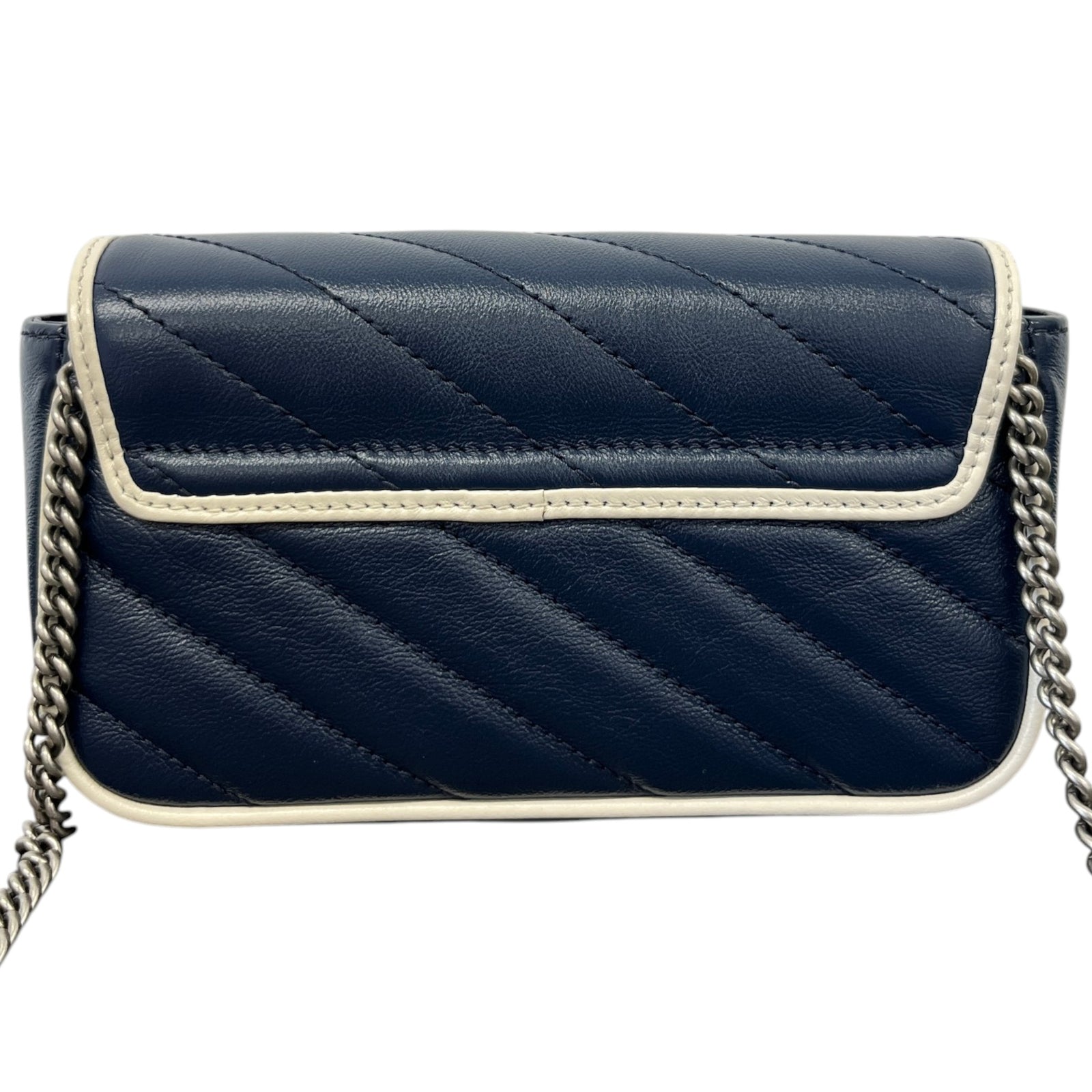 Women's Gg Marmont Mini Bag Navy - Photo 3