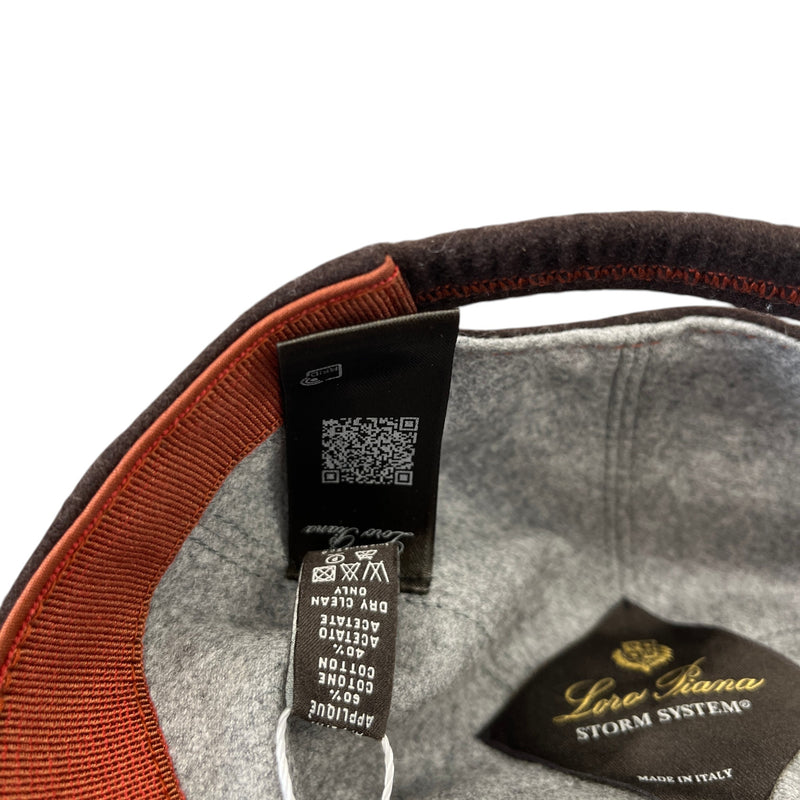 Men's Cashmere Storm System Cap Brown Size S