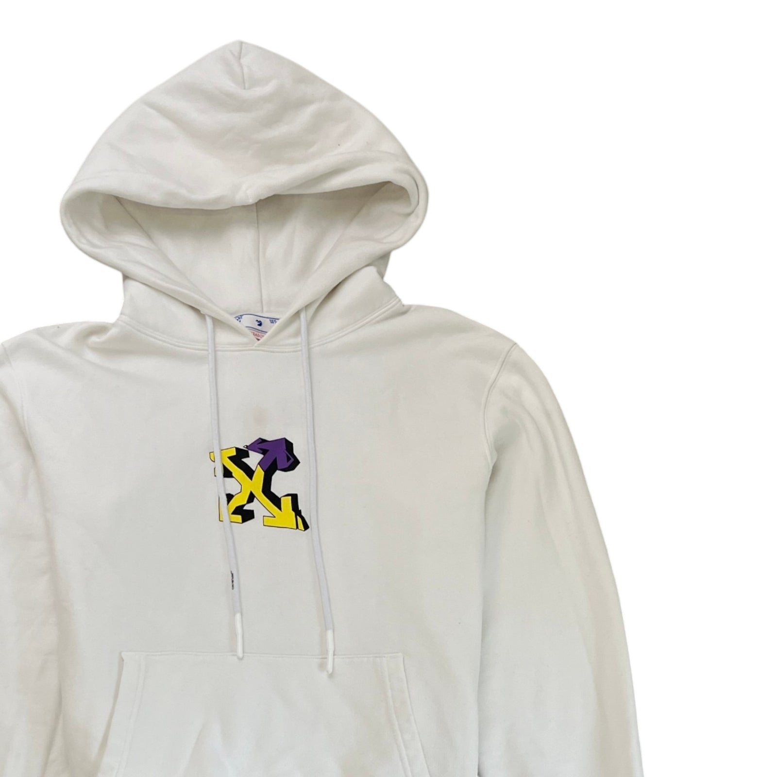 Men's Wizard Graffiti Hoodie White Size S - Photo 3