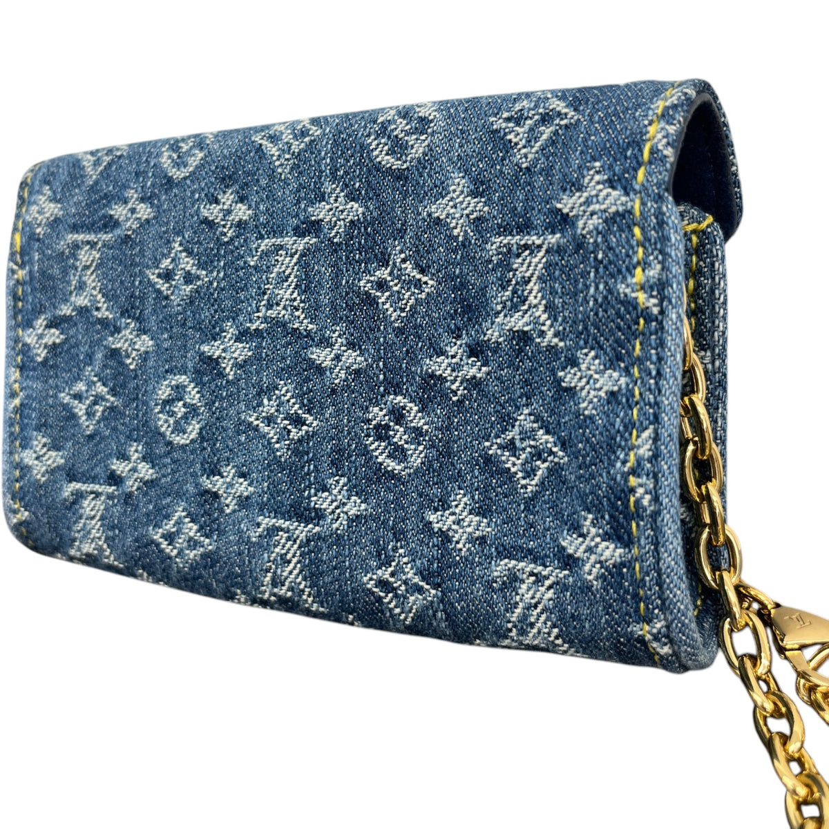 Men's Monogram Denim Pouch Métis Belt Bag Blue - Photo 9