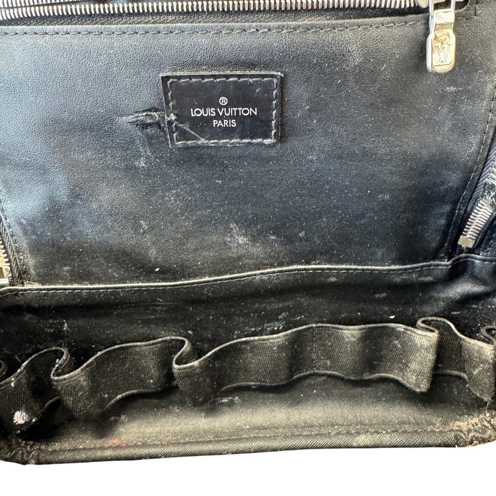 Men's Dopp Kit Damier Graphite Toiletry Bag Black - Photo 8