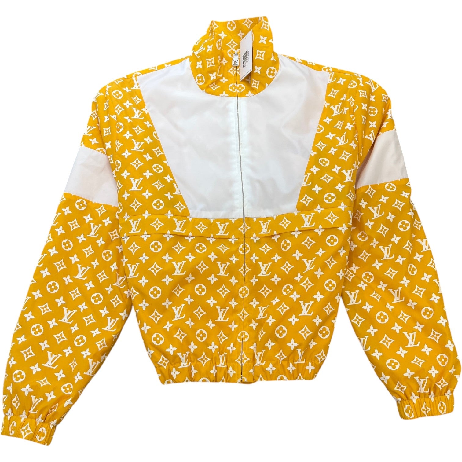 Men's Monogram Embroidered Logo Windbreaker Yellow Size IT 48 / M - Photo 1