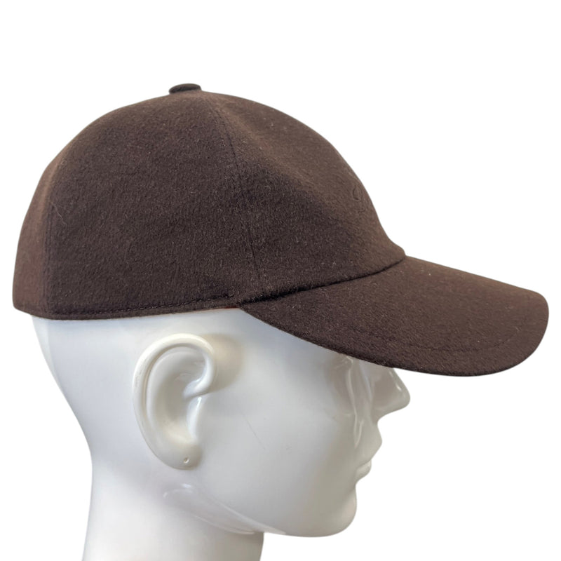 Men's Cashmere Storm System Cap Brown Size S