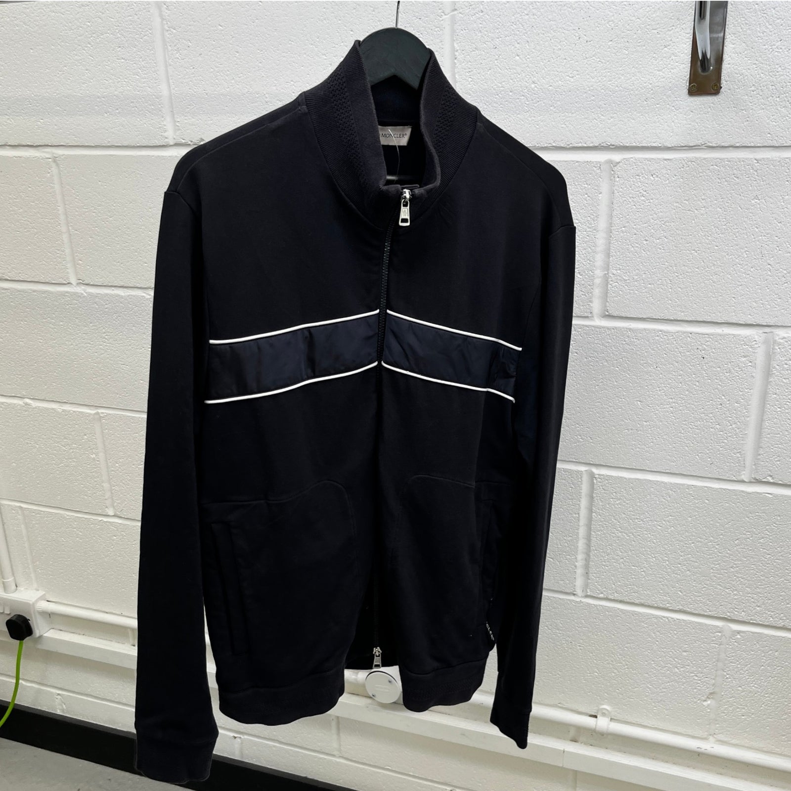 Men's Logo Maglia Cardigan Track Jacket Navy Size XL - Photo 9