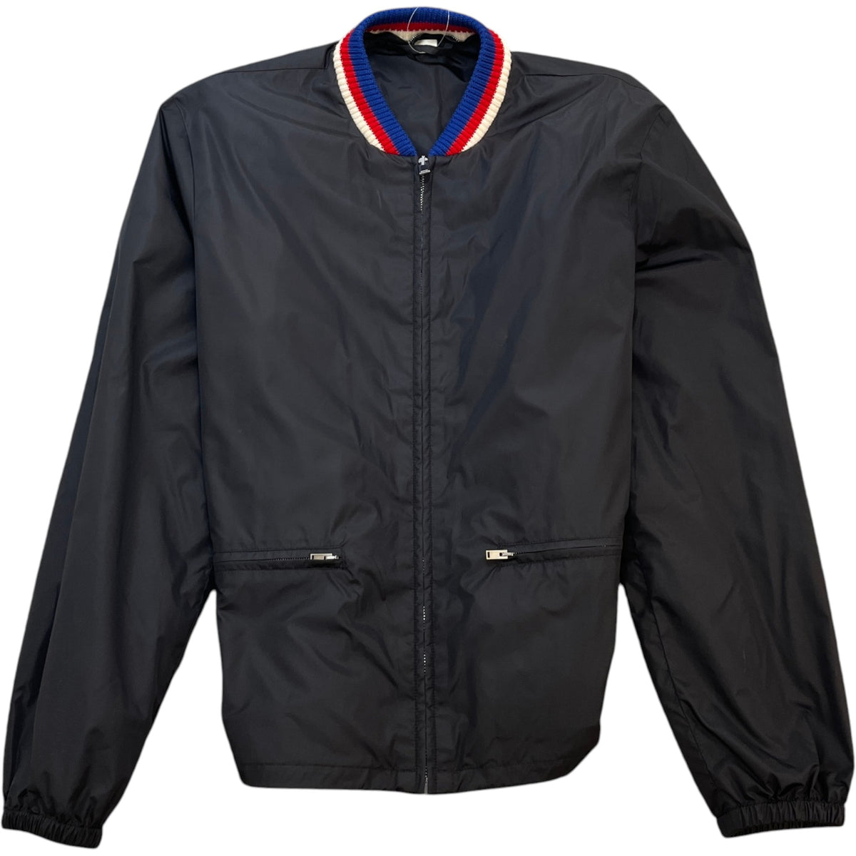 Men's Logo Print Windbreaker Black Size L - Photo 1
