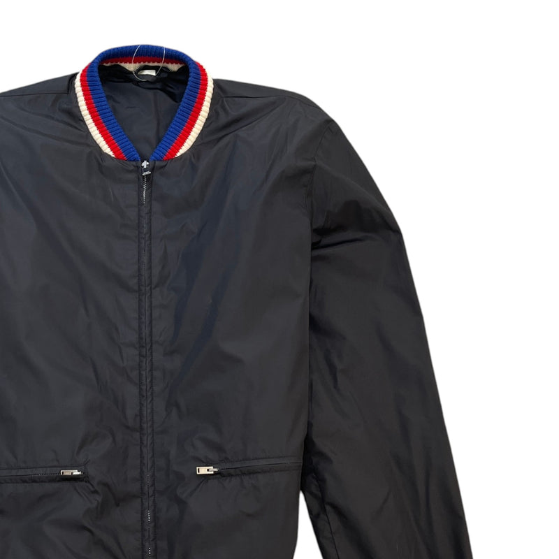 Men's Logo Print Windbreaker Black Size L
