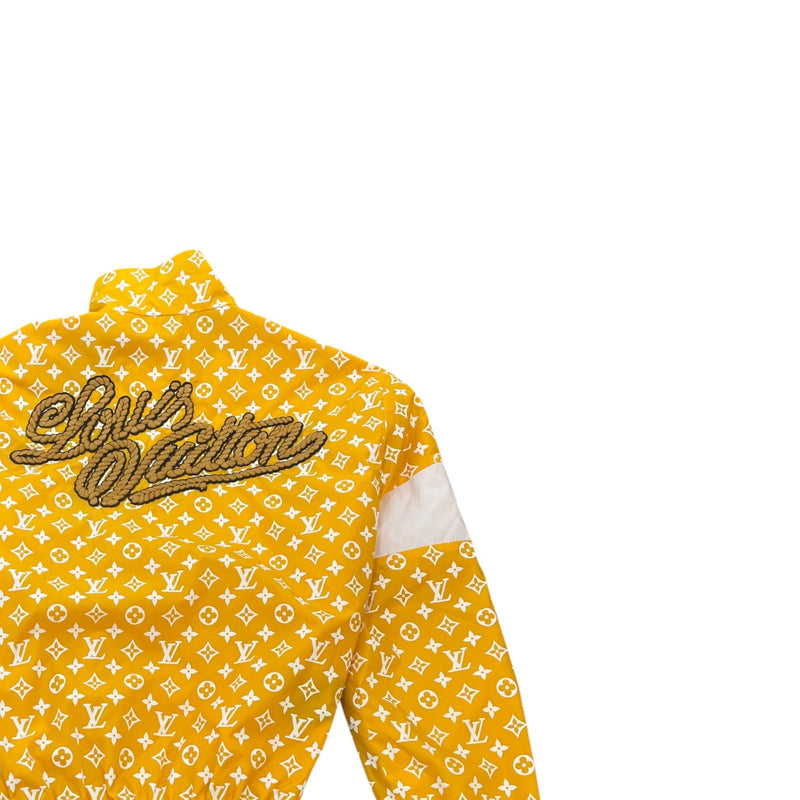 Men's Monogram Embroidered Logo Windbreaker Yellow Size IT 48 / M