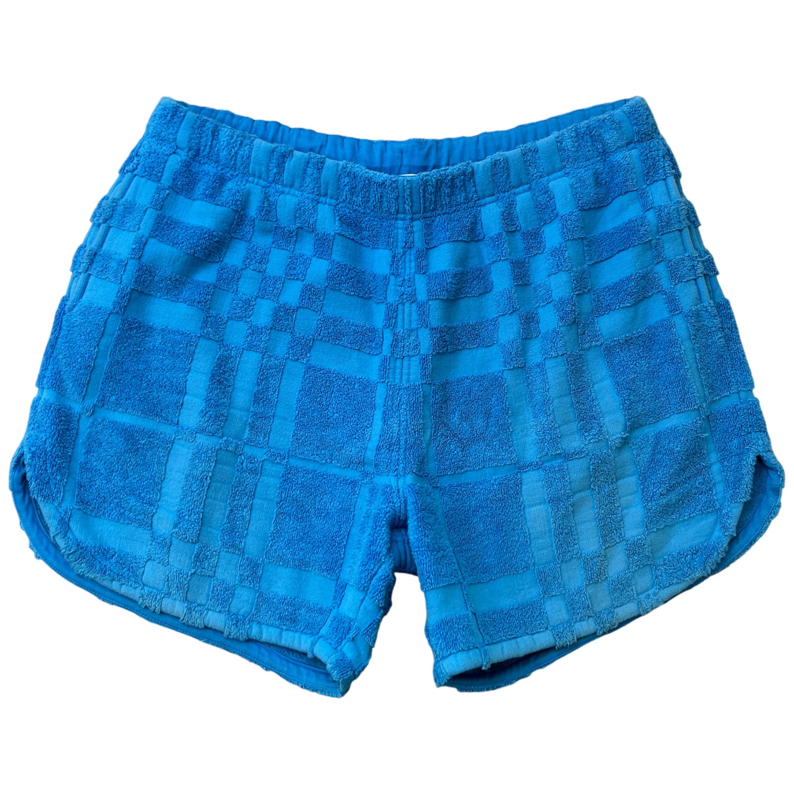 Men's Willesden Mega Check Shorts Blue Size L - Photo 1