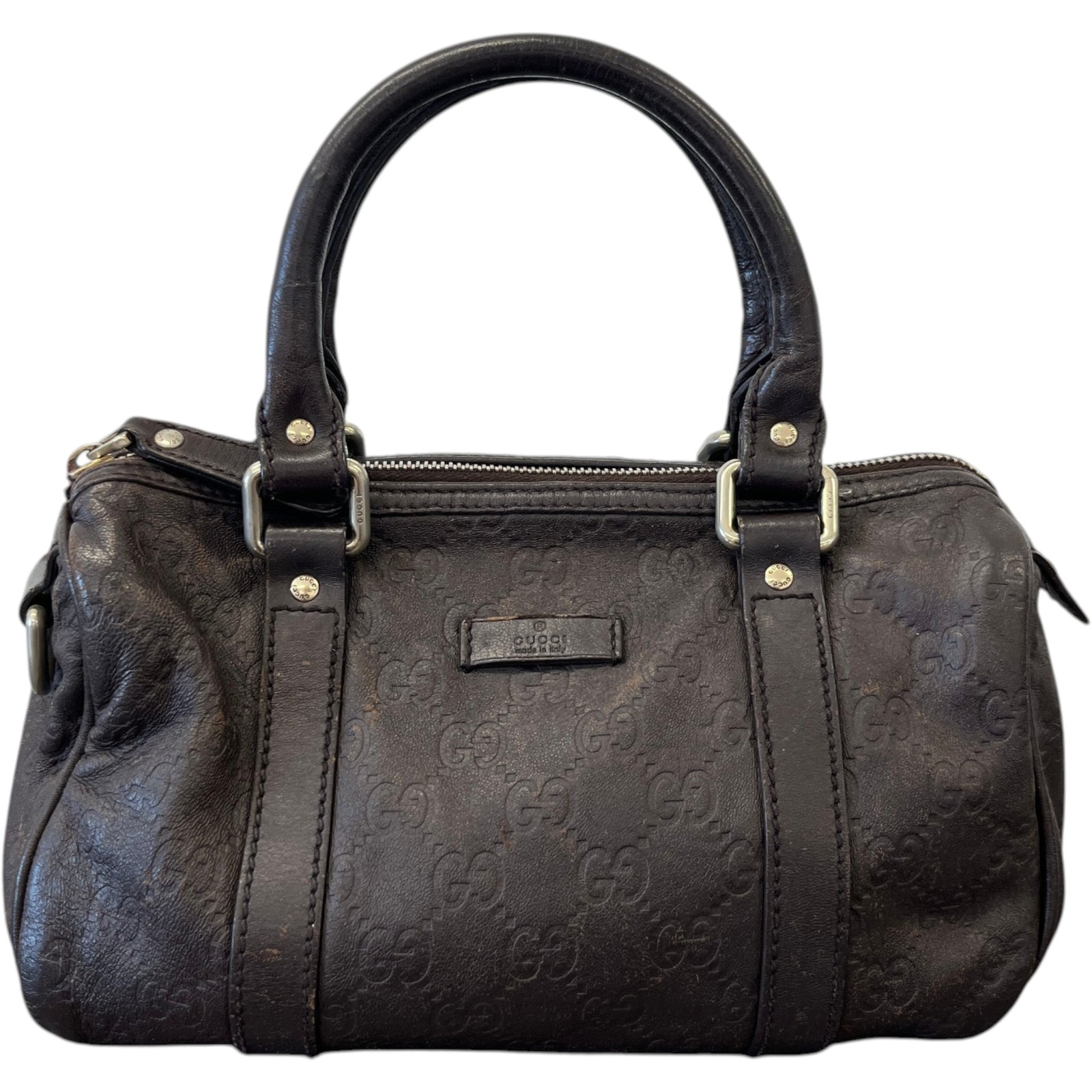 Women's Embossed Guccissima  Joy Bag Brown - Photo 1