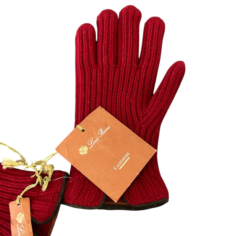 Men's Knit Cashmere Gloves Red