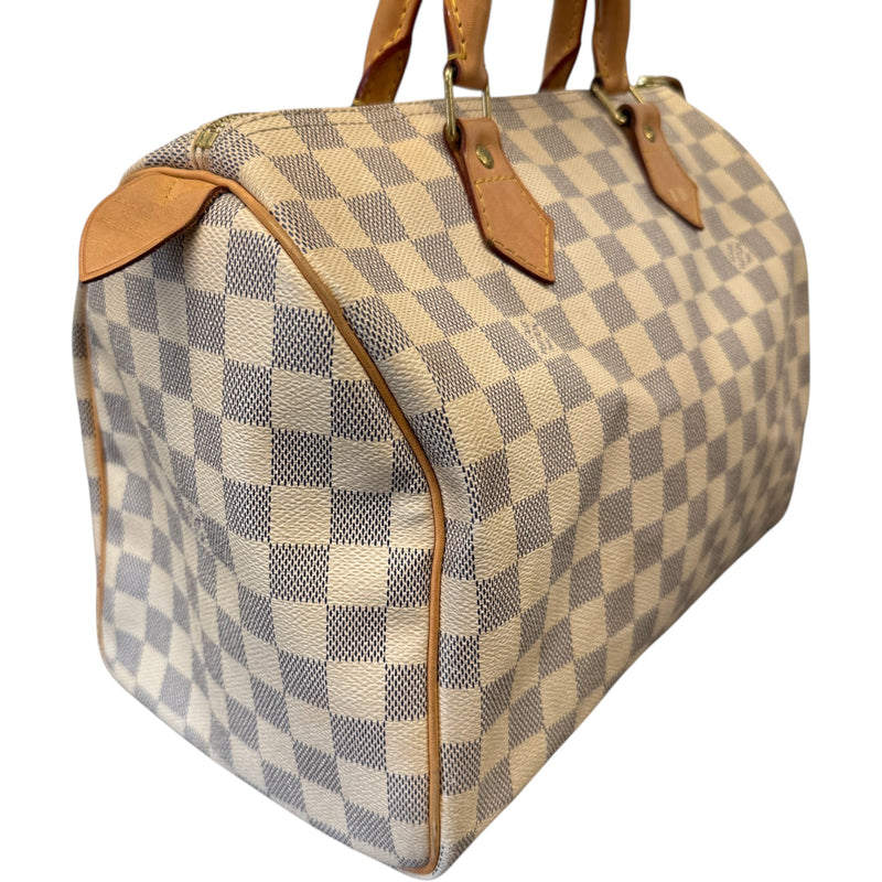 Women's Damier Azur Speedy 30 Handbag White