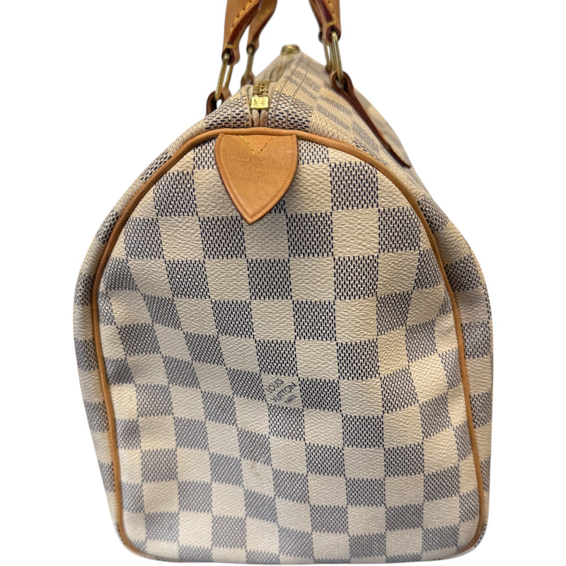 Women's Damier Azur Speedy 30 Handbag White