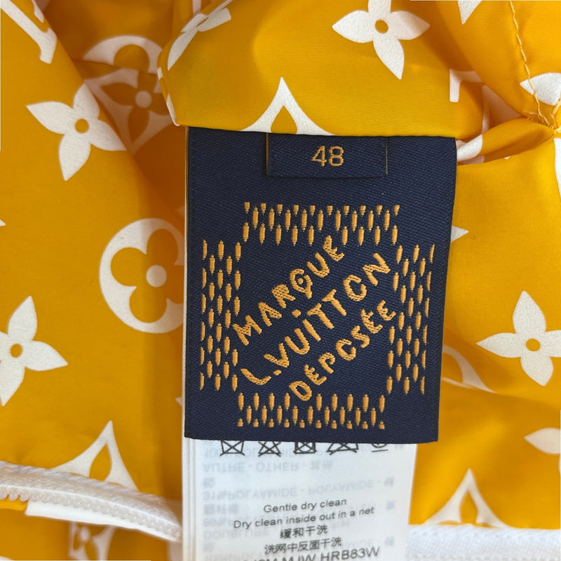 Men's Monogram Embroidered Logo Windbreaker Yellow Size IT 48 / M