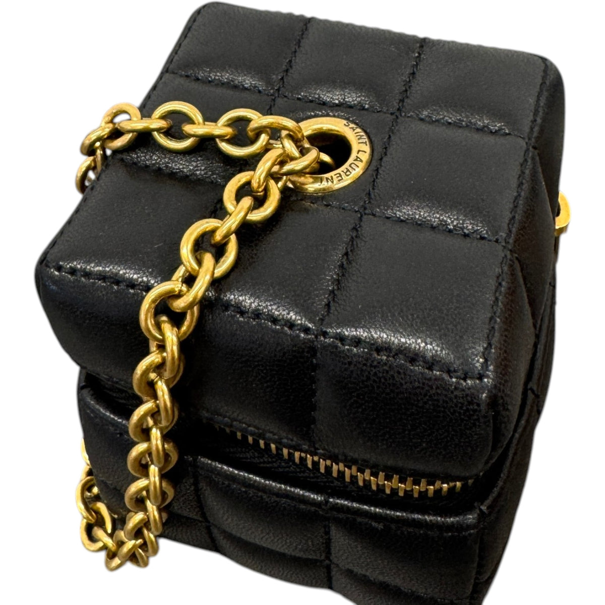 Women's Mini Cube Cassandre Matelasse Bracelet Black - Photo 8
