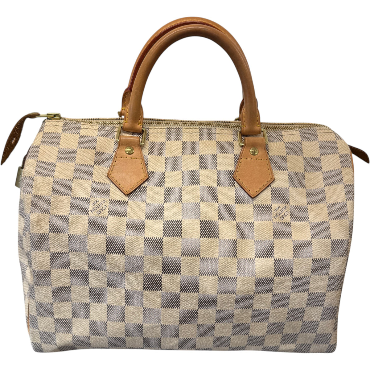 Women's Damier Azur Speedy 30 Handbag White - Photo 3
