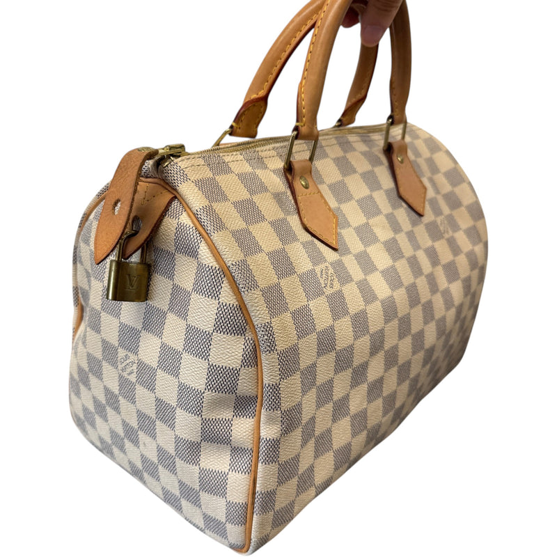 Women's Damier Azur Speedy 30 Handbag White