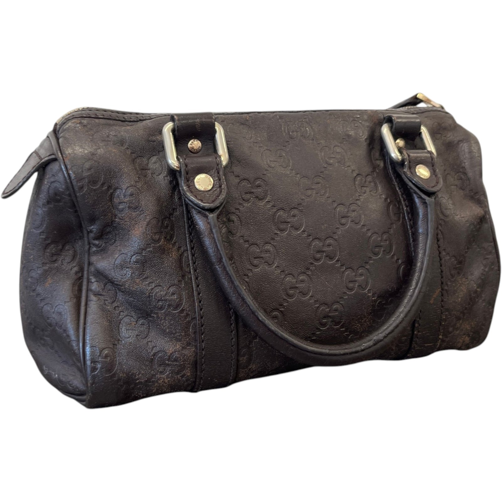 Women's Embossed Guccissima  Joy Bag Brown - Photo 8