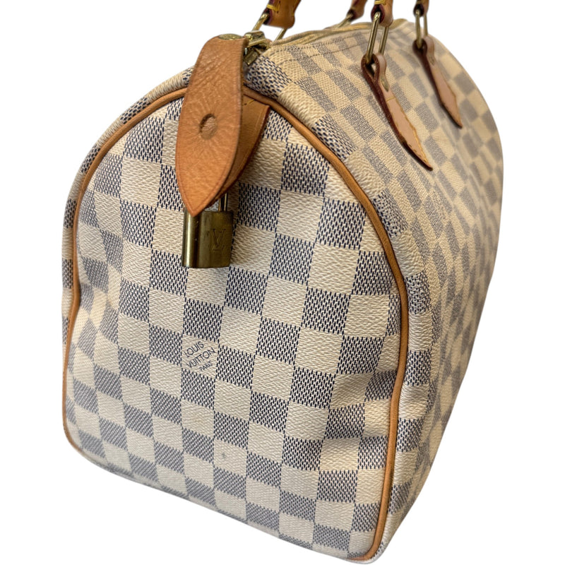 Women's Damier Azur Speedy 30 Handbag White