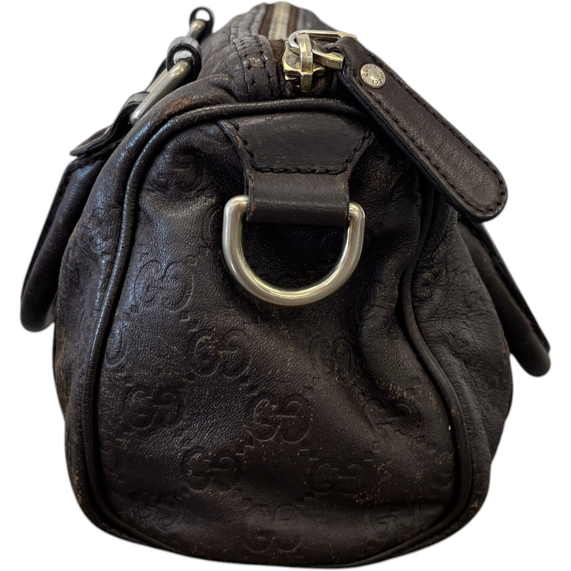Women's Embossed Guccissima  Joy Bag Brown