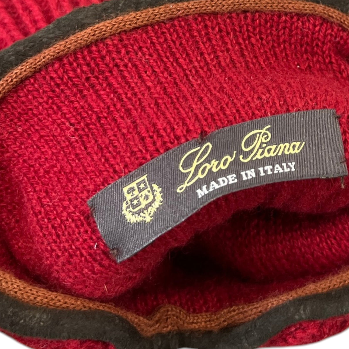 Men's Knit Cashmere Gloves Red - Photo 8