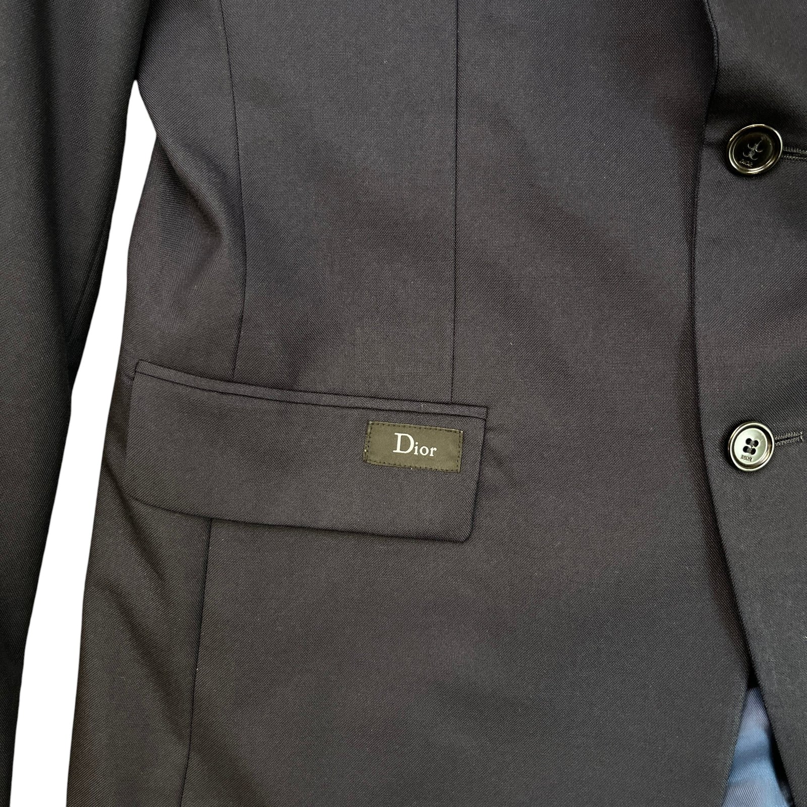 Men's Logo Patch Suit Jacket Navy Size IT 48 / M - Photo 6