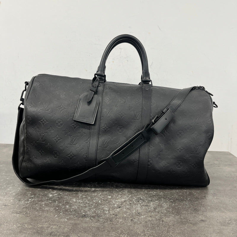 Men's Monogram Keepall 50 Travel Bag Black