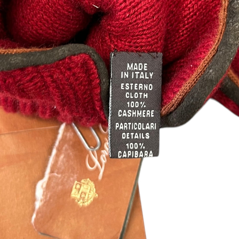 Men's Knit Cashmere Gloves Red