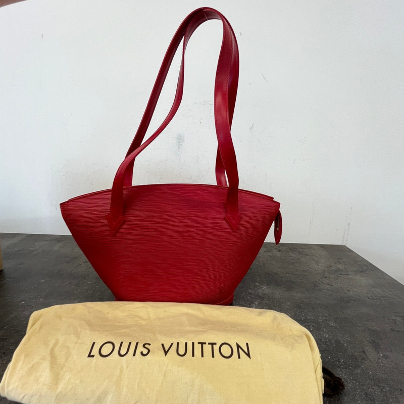 Women's Epi Leather Saint Jacques Pm Handbag Red
