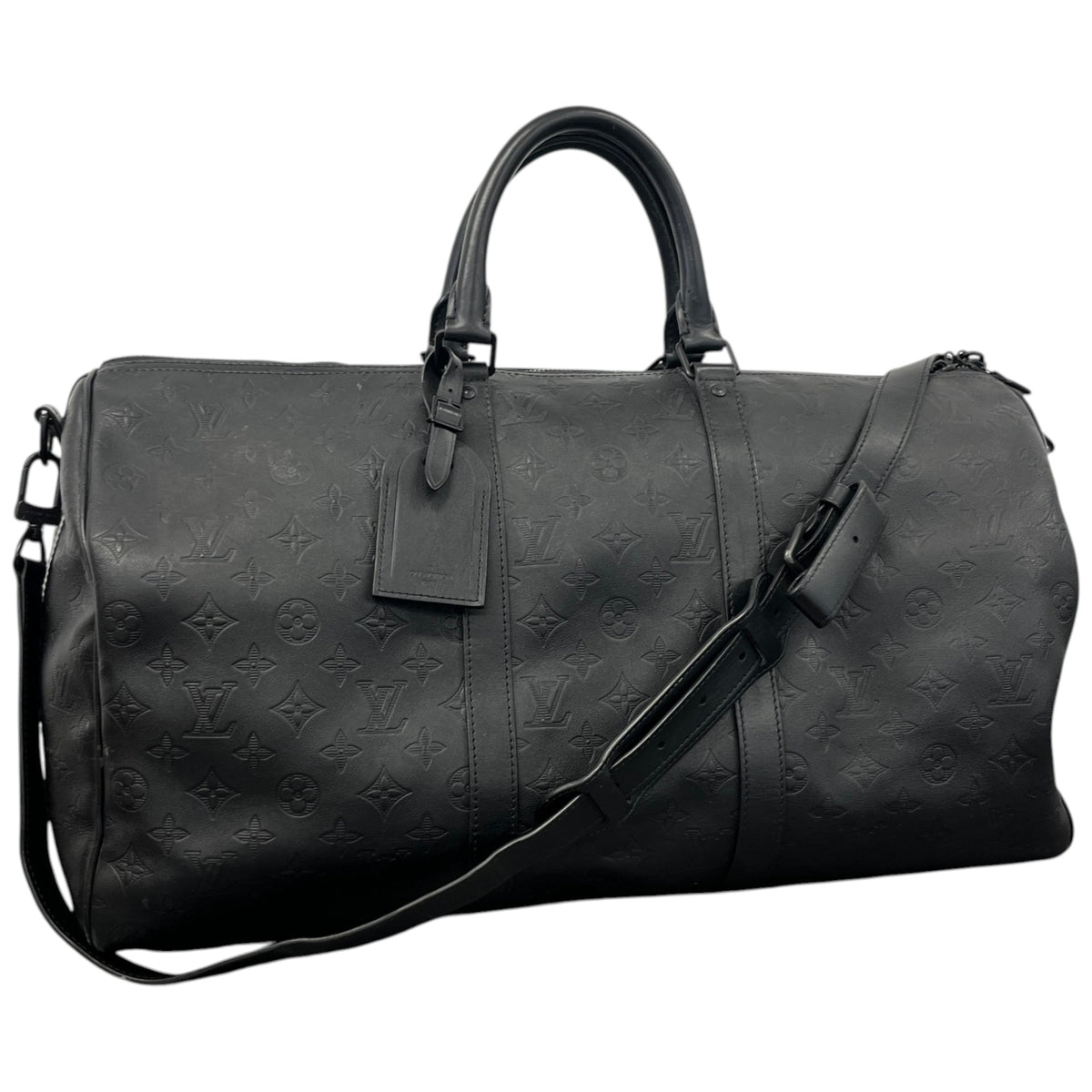 Men's Monogram Keepall 50 Travel Bag Black - Photo 4