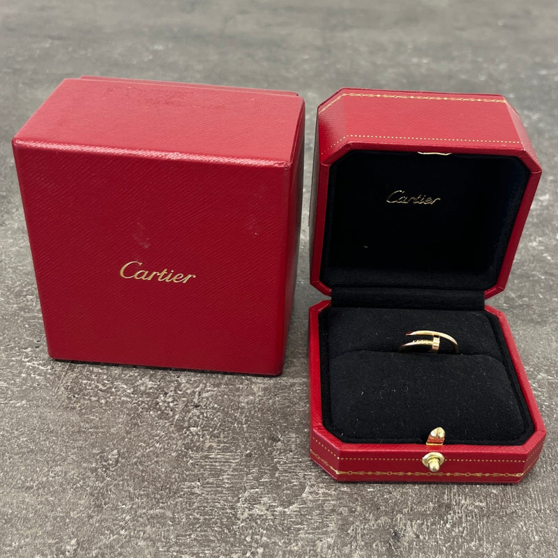 Women's Small 18K Rose Gold Juste Un Clou Size 52 Ring Rose Gold Size M