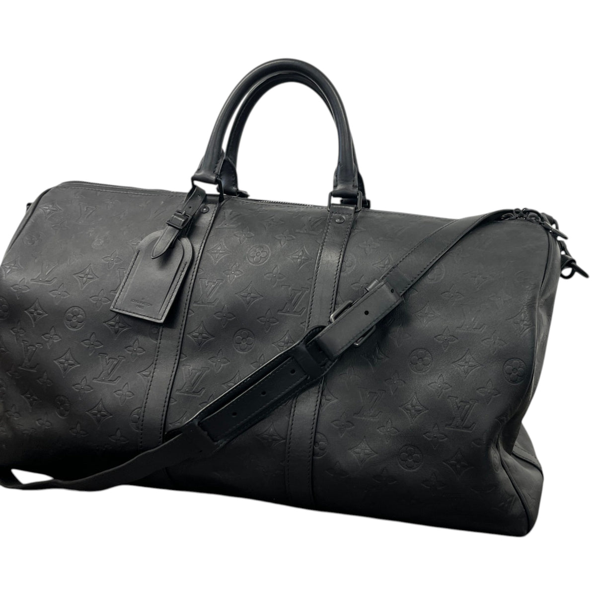 Men's Monogram Keepall 50 Travel Bag Black - Photo 5