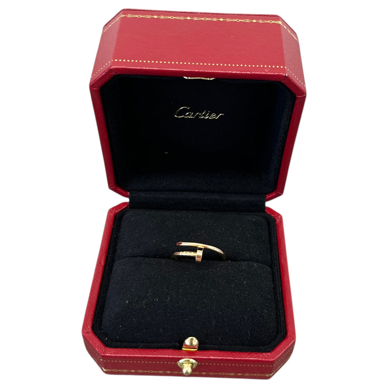 Women's Small 18K Rose Gold Juste Un Clou Size 52 Ring Rose Gold Size M