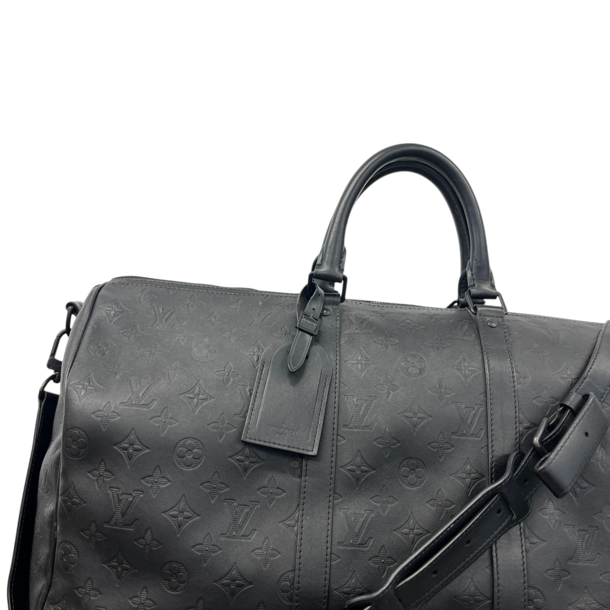 Men's Monogram Keepall 50 Travel Bag Black - Photo 11